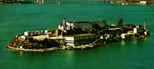 The Rock Alcatraz Island First Army Barracks Then Prison Vintage Postcard picture
