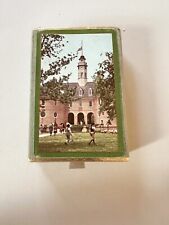 Vintage Congress Playing Deck Cards. The capital Williamsburg VA. picture