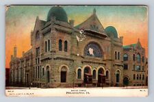 Philadelphia PA-Pennsylvania, Baptist Temple, Antique, Vintage Souvenir Postcard picture