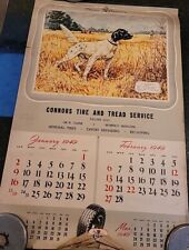 Vtg. 1949 Calendar The General Tire & Rubber Co., Dogs, Artist Marge Opitz picture