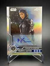 2023 Topps Chrome Star Wars RYA KIHLSTEDT as FOURTH SISTER Silver Auto #10 picture