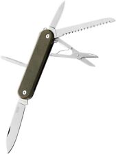 MKM-Maniago Knife Makers Malga 5 Multipurpose MagnaCut Steel Blades Grn Micarta picture