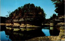 Vintage Lone Rock Winnebago Lower Dells Wisconsin River Postcard picture