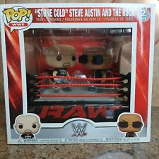 Funko POP Moments: WWE - The Rock vs Stone Cold Steve Austin in Wrestling Ring picture