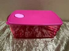 New Tupperware Rock N Serve Rectangle Microwaveable Container 3.5L Fiusha Color picture