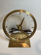 Haddon Golden Vision Electric Clock 1950’s Working and Keeping Good Time picture