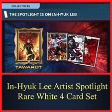 IN-HYUK LEE ARTIST SPOTLIGHT 2023 WHITE RARE 4 CARD SET-TOPPS MARVEL COLLECT picture