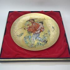 Edna Hibel Plate “Mr Obata” Oriental 24K Gold Series 1976 2nd Rosenthal #1614 picture