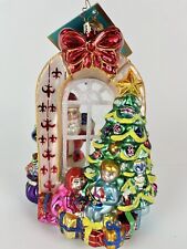 Christopher Radko 06 Glimpse Of Gladness Glass Christmas Ornament Santa 1012221 picture