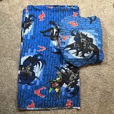 1999 Batman And Robin Full Bed Sheet Set DC comics Includes Flat And Fitted picture