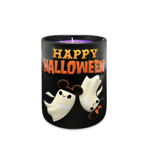 Disney Happy Halloween Mickey and Minnie Ghost Pumpkin Spice Scented Candle New picture