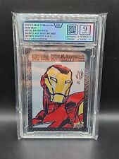 2015 Marvel Vibranium Iron Man Metal Engravings Art Sketch Card 1 of 1 CGA 9 picture