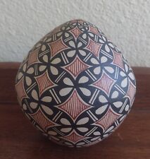Beautiful Geometric Seed Pot Jemez Pueblo  Native American Signed MM Toya  picture