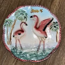 MCM Vintage Flamingo Plate/Wall Pocket picture