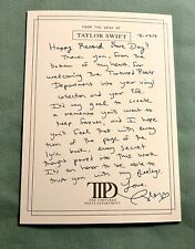 Taylor Swift   **Tortured Poets Department Letter**   RARE / RSD / PROMO / 2024 picture