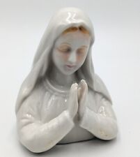 Vintage Ceramic Praying Madonna Virgin Mary Bust Figurine Statue Japan DCGC 4.5