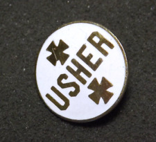 Usher Christian Cross Church Lapel Pin picture
