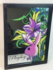 Rare Playboy Bunny Hibiscus Man Cave Bar Mirror In Black Frame 18x13 picture