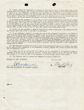 BEN BLUE - CONTRACT SIGNED 07/11/1949 picture