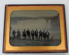 NIAGARA FALLS, FULL PLATE AMBROTYPE. WILLIAM STEINWAY RARE 1862. picture