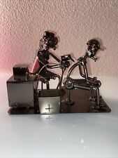 Nuts And Bolts Sculpture Tattoo Artist Handmade iron Figure Metal Man picture