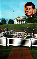 Vintage Postcard Grave Of John F. Kennedy 35th President of United States picture