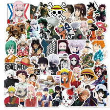 50 Mixed Demon Slayer Naruto One Piece Dragon Ball Z Anime Stickers Vinyl Decals picture