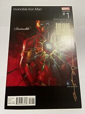 Invincible Iron Man #1 Hip Hop Marvel Variant 50 Cent Cover Signed By Stelfreeze picture