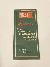 Vintage 1953/1954 Nashville Chattanooga & St Louis Railway Time Table picture
