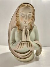 Vintage Virgin Mary Madonna Praying Figurine Occupied Japan 1945 - 1951 picture