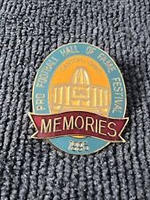1995 Pro Football Hall Of Fame Festival Pin “Memories”Canton Ohio Enamel Pin picture