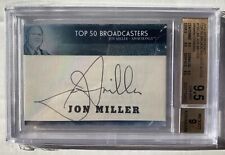2012 Sport Kings Top 50 Broadcasters Jon Miller #1/1 Cuto Auto BGS 9.5 picture