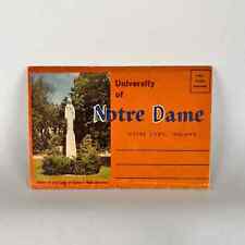 Vintage Notre Dame Postcard Accordion Set of 7 unused 4 x 6 picture