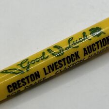 VTG Ballpoint Pen Creston Livestock Auction Bob Drake Clayton Hansen Creston IA picture