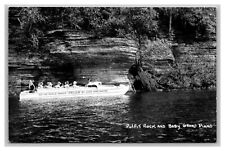 Wisconsin Dells WI  Boat Pulpit Rock Baby Grand Piano  Real Photo Postcard RPPC  picture