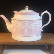 Lenox “High Tea”  Pink  And White Teapot Mother’s Day picture