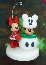 Hallmark Keepsake 2017 Disney Mickey & Minnie Snowmouse Surprise Ornament picture