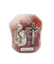 Holy Family crucifix Statue Resin Figurine Religious Decoration Jerusalem Holy picture
