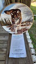 COLLECTOR PLATE Hamilton Year of the Wolf LEADER of the PACK  -Al Agnew (Artist) picture