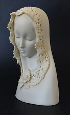 Cybis Bisque Madonna with Lace Bust Delicate Veil Flower Porcelain 1960s Signed picture