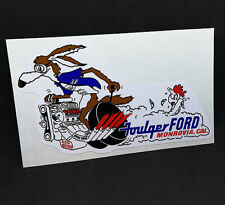 FOULGER FORD Vintage Style DECAL/Vinyl STICKER, drag racing, hot rod, car picture
