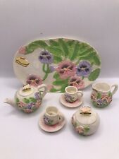 Mini Ceramic Vintage Tea Set Butterfly picture