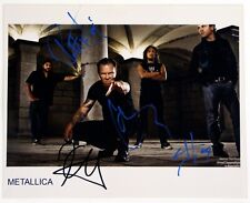 Metallica Signed Photo x 4 Original James Hetfield Dwarf Hypnotism A Speciality picture