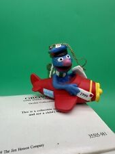 Grolier 1999 Christmas Ornament Sesame Street Grover With Box Jim Henson Company picture