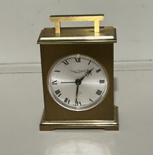 Vintage Swiza Sheffield 8 Day Brass Desk Clock w/ Alarm - Not Working picture