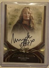 CZX Middle Earth Miranda Otto as Eowyn auto insert card MO-E #52/110 picture