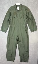 Military Coveralls Flyers CWU - 27/P Type 1 Class 1 Men Size 46R Sage Green picture