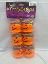 VTG NOS 6 Halloween Candy Baskets Containers Scarecrow jack o lantern Halloween picture