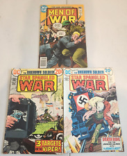 Lot of 3 DC War Comics Men of War Star Spangled War LOW GRADE Unknown Soldier picture
