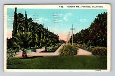 Riverside CA-California, Scenic View Victoria Ave Antique Vintage c1928 Postcard picture